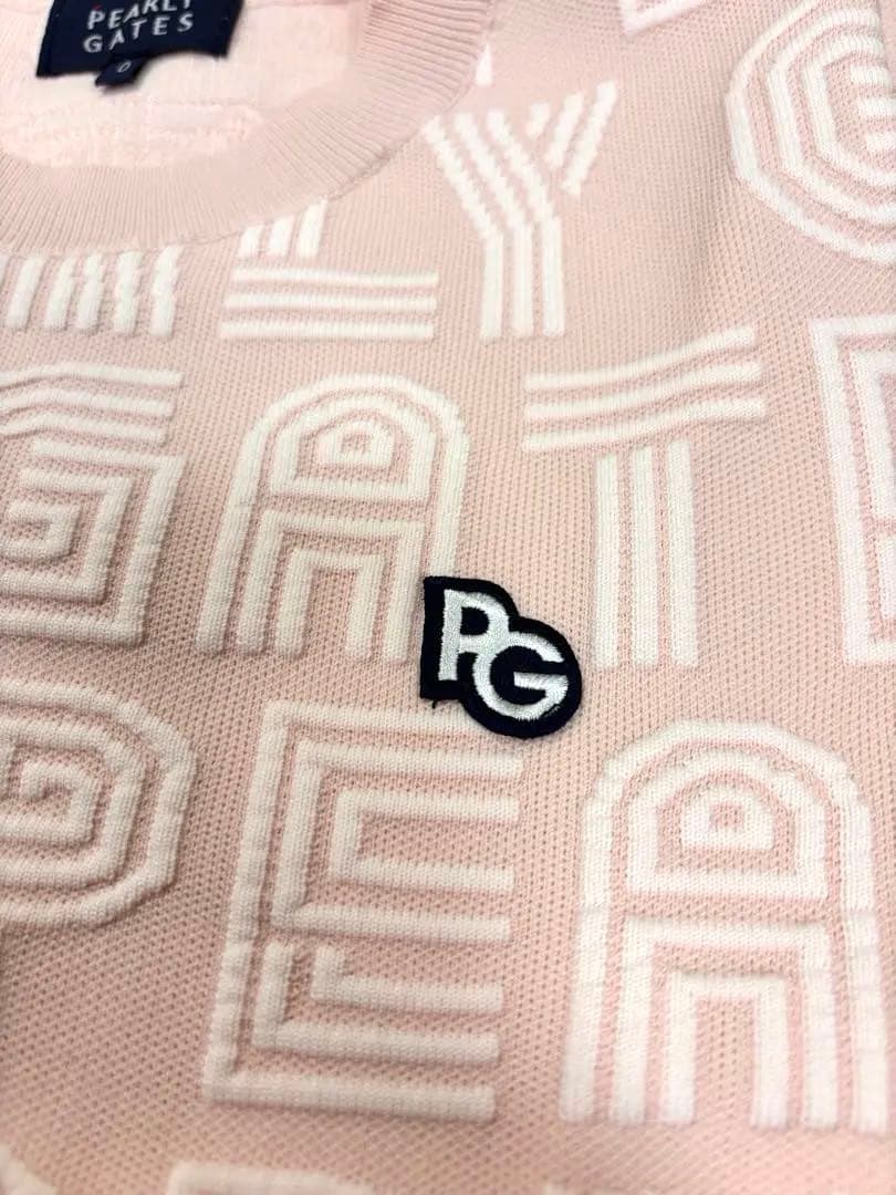 【美品】パーリーゲイツ セットアップ ニット スカート ピンク ロゴ 0 S