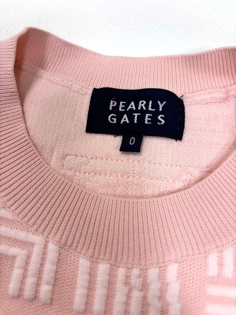 【美品】パーリーゲイツ セットアップ ニット スカート ピンク ロゴ 0 S