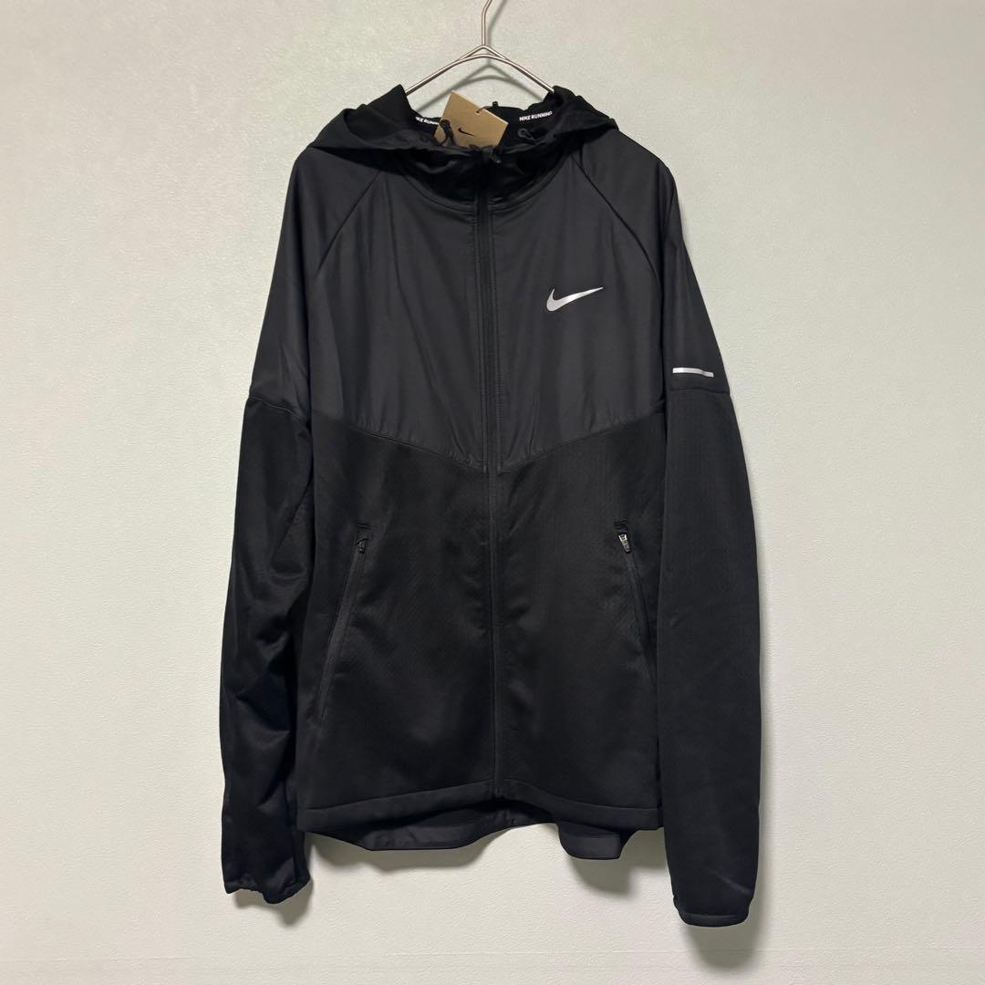 L 新品 ナイキ ランニングジャケット スフィア 防寒 サーマ ウィンドブレーカ