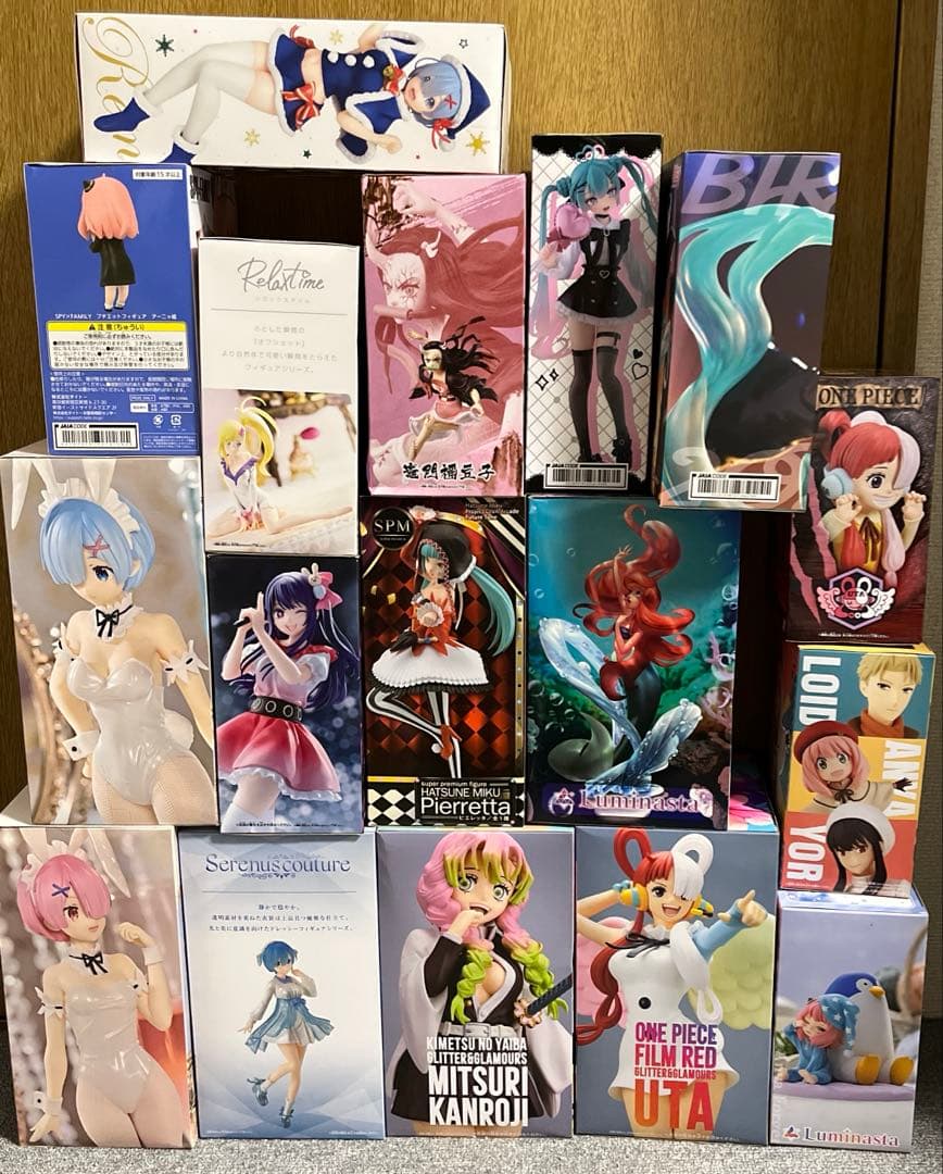 女の子フィギュア 鬼滅の刃 リゼロ 初音ミク 17体セット