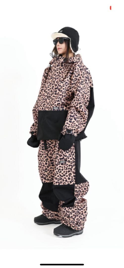 HIMASS MANIA レオパード柄 スノーボードパンツ スキーウェア
