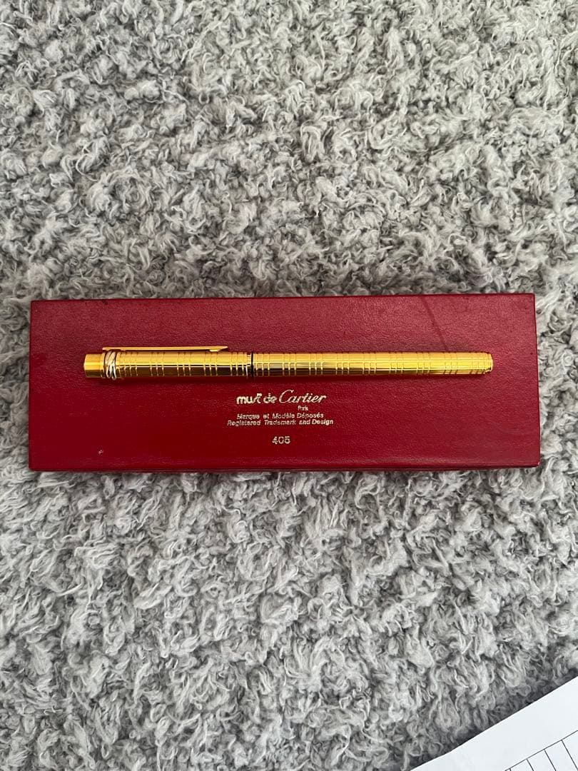 Cartier カルティエ トリニティ 万年筆 ゴールド ペン先18K レア