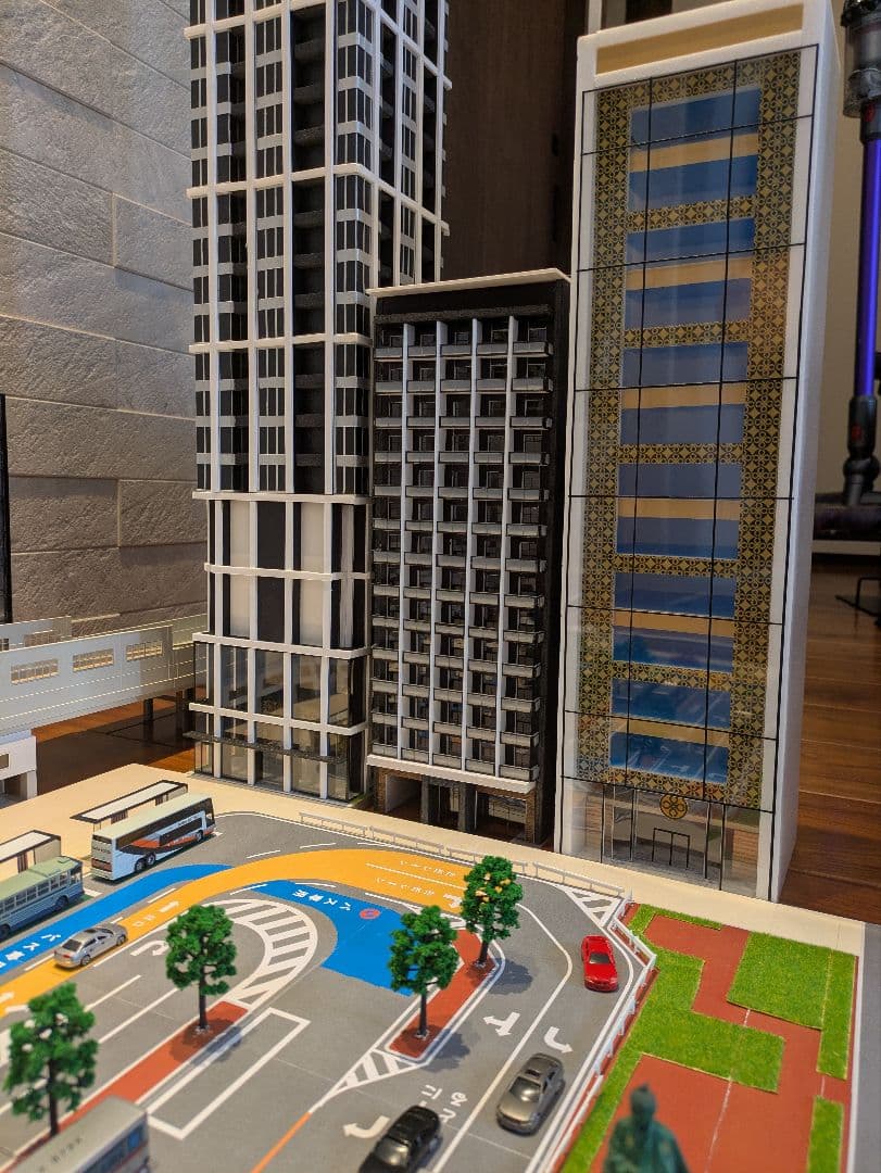 Nゲージ　自作ストラクチャー　マンション