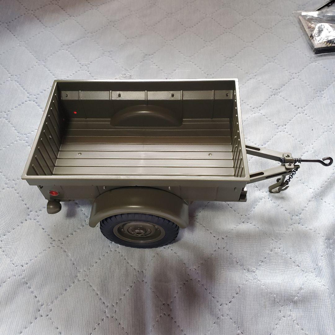 ジープ ラジコン JJRC C8815PRO トレーラー&マシンガンとOP付き