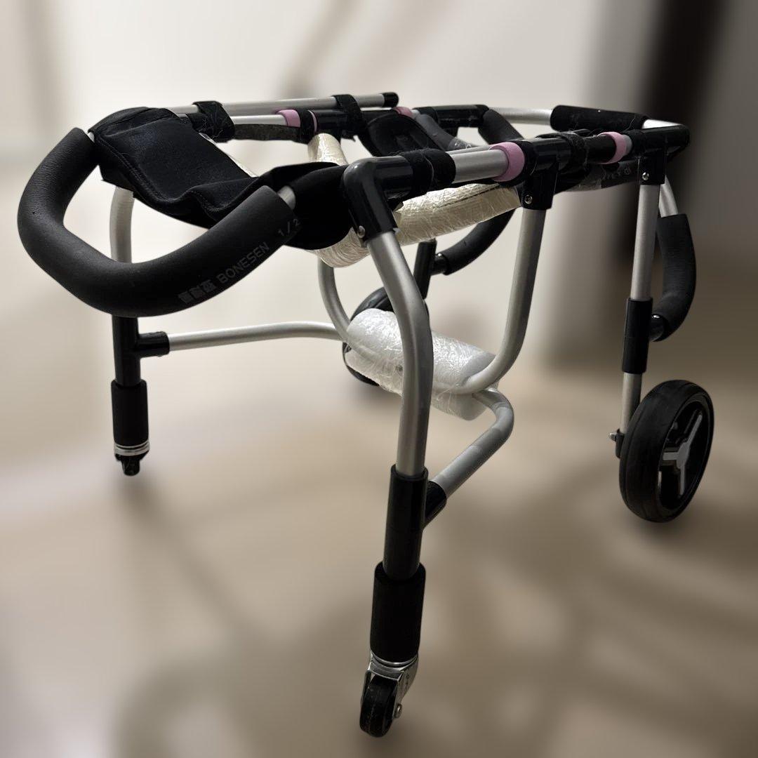 中型犬用4輪　犬の車椅子　犬の歩行器　+オプション
