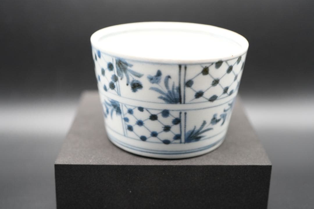 （青 6） 古伊万里 蕎麦猪口 そば猪口 染付 染付け 江戸後期