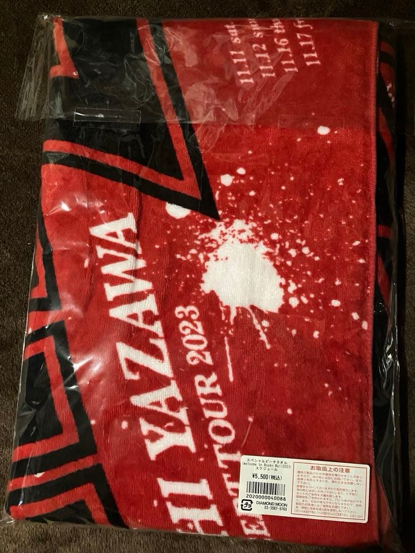 矢沢永吉　2023 タオル×2 Tシャツ　銀テープ1本　会場座席特典ピンバッジ