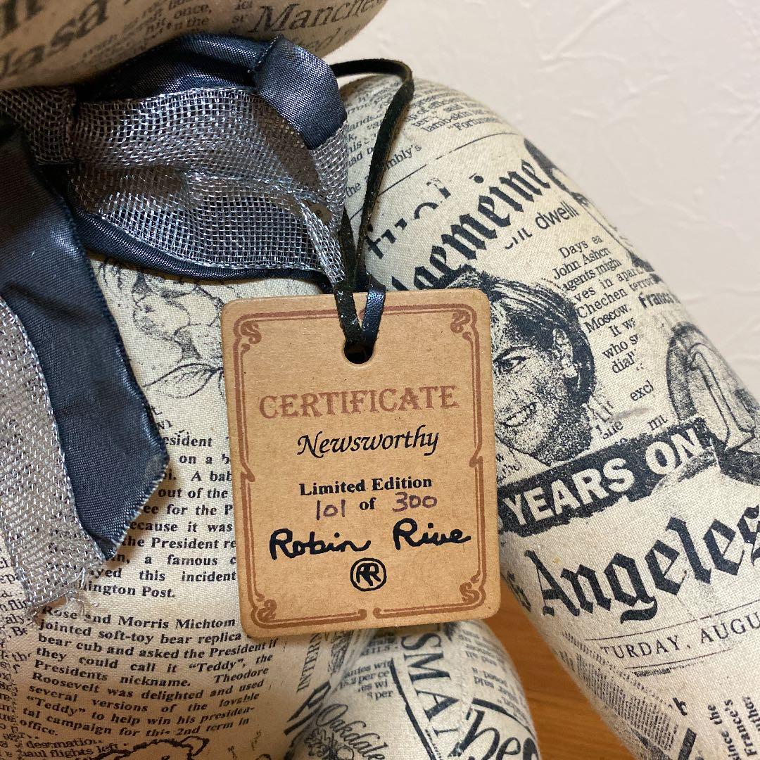 【アンティーク】NEWS bear Robin rive（ロビン　リブ）限定