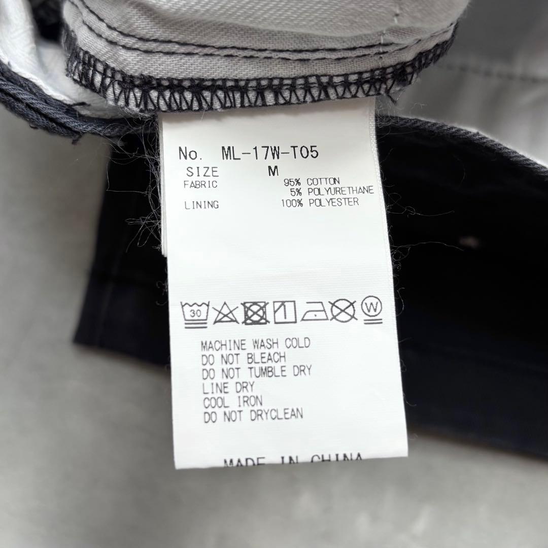 MARK&LONA マークアンドロナ ストレッチロングパンツ 刺繍 ロゴ M