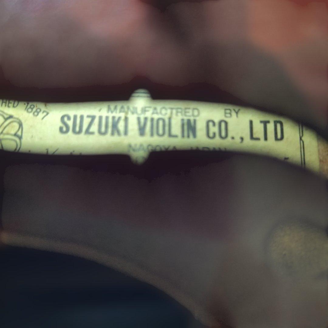 ♥4才前後の子供用♥スズキバイオリン1/10♥品番101♥弓、ケ―ス、松脂付き