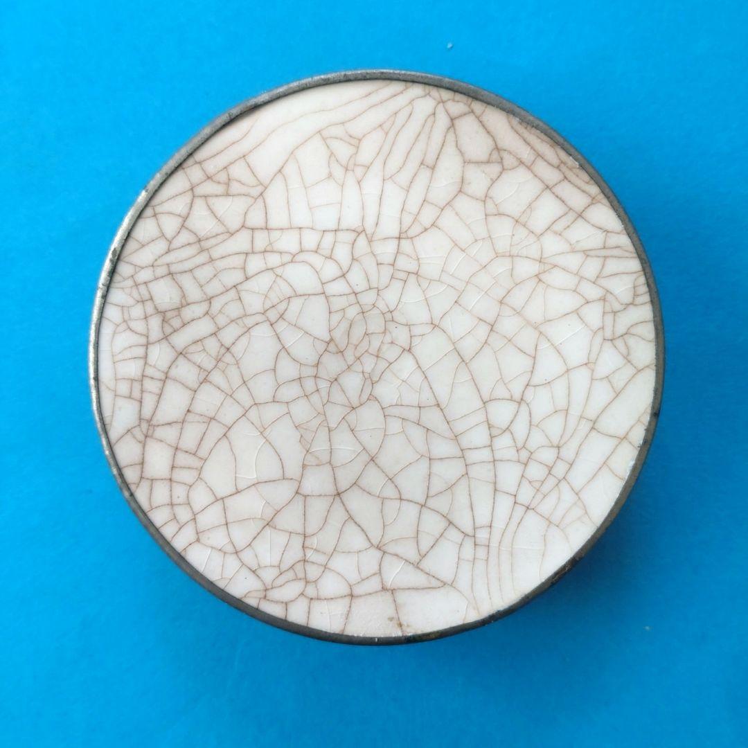 大正〜昭和初期　ガラスコースター　マジョリカタイル　アンティーク　5個セット