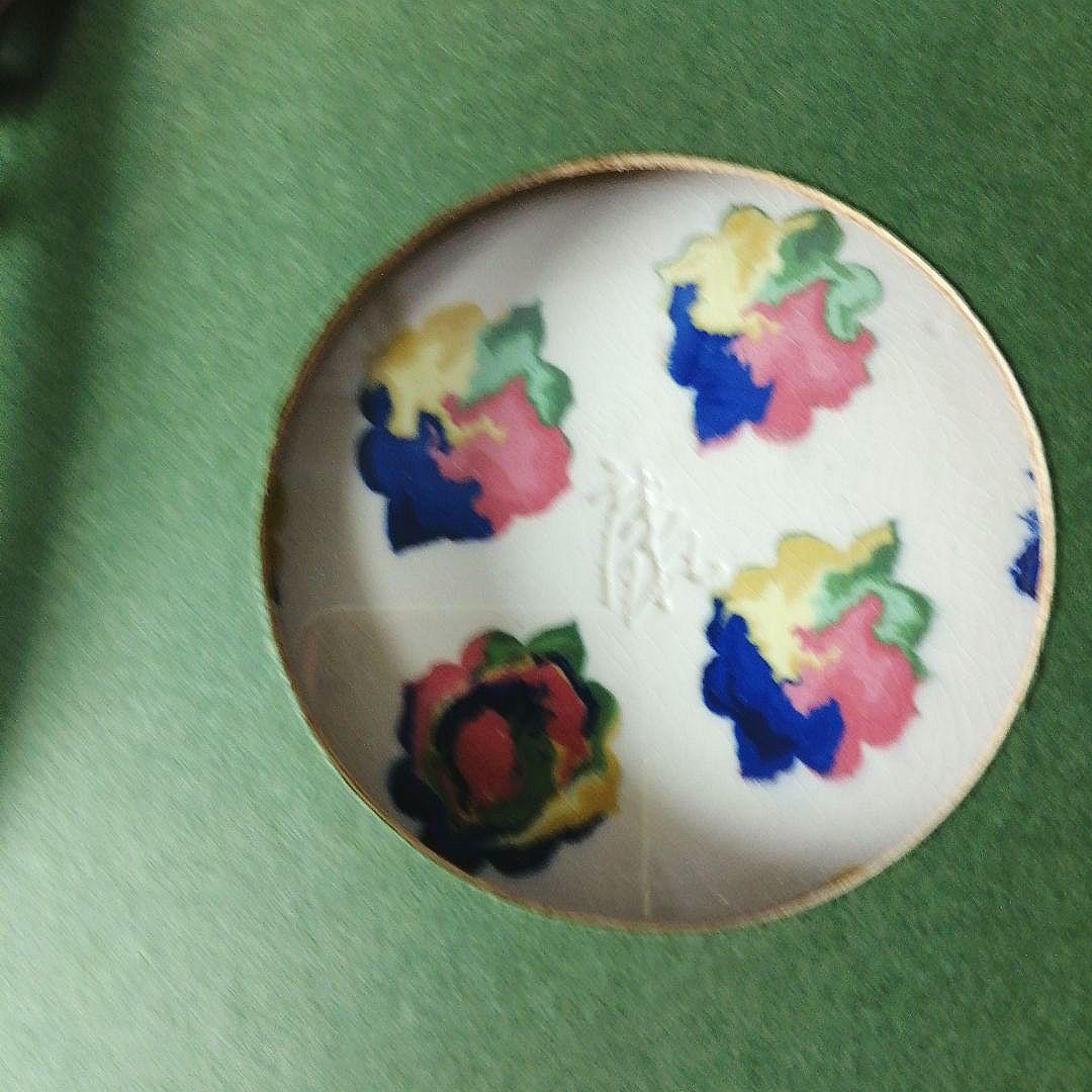 人間国宝　松井康成　萃瓷練上　華雲文皿　額装　飾皿　すいじ練上皿　骨董