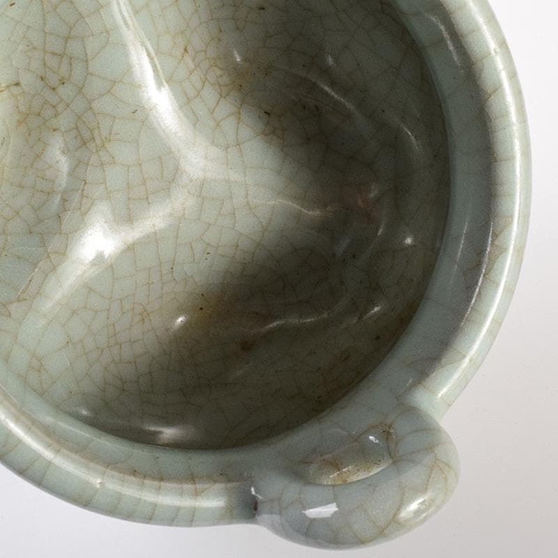 中国　哥釉　沖耳爐　香炉　C 7760E