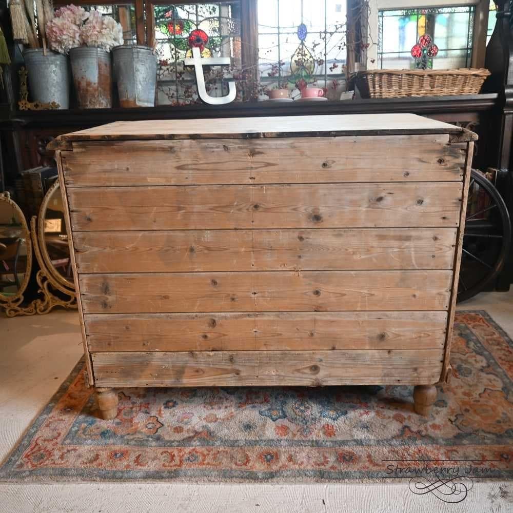 IFU-417 英国アンティーク パインチェスト 収納 チェスト キッチンボード