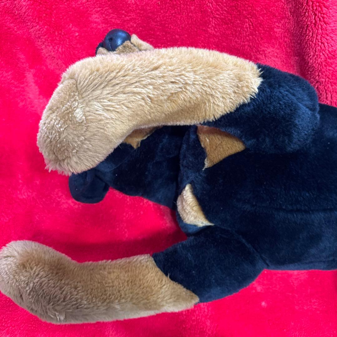 ⭐︎希少　大きな番犬　ぬいぐるみ　ドーベルマン？ロットワイラー？　寝そべり