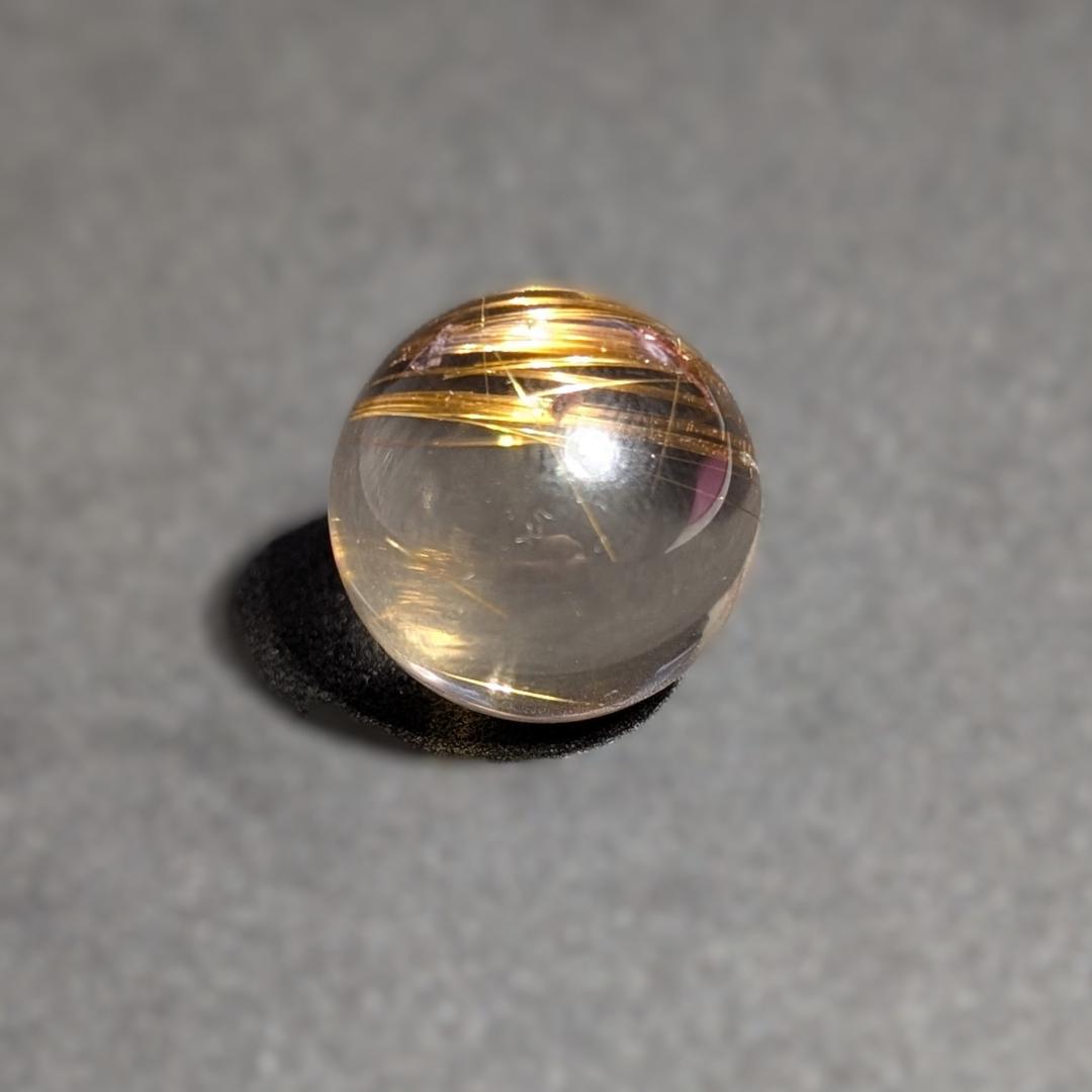 一点物 タイガータイチンルチルスフィア 18ミリ クリスタル台座 最強金運