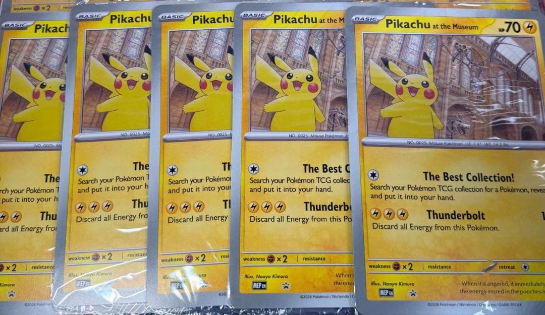 5枚セット　Pikachu at the Museum ピカチュウ ロンドン