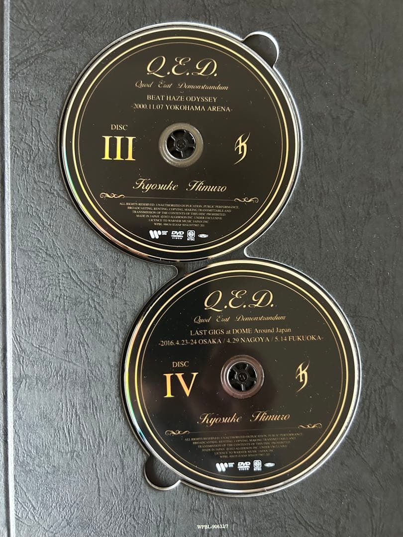 だ*ち様 氷室京介 「QUOD ERAT DEMONSTRANDUM 」初回生産