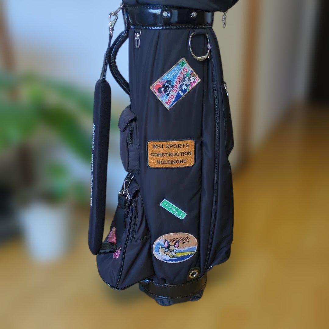 M-U SPORTS ブラックキャディバッグ