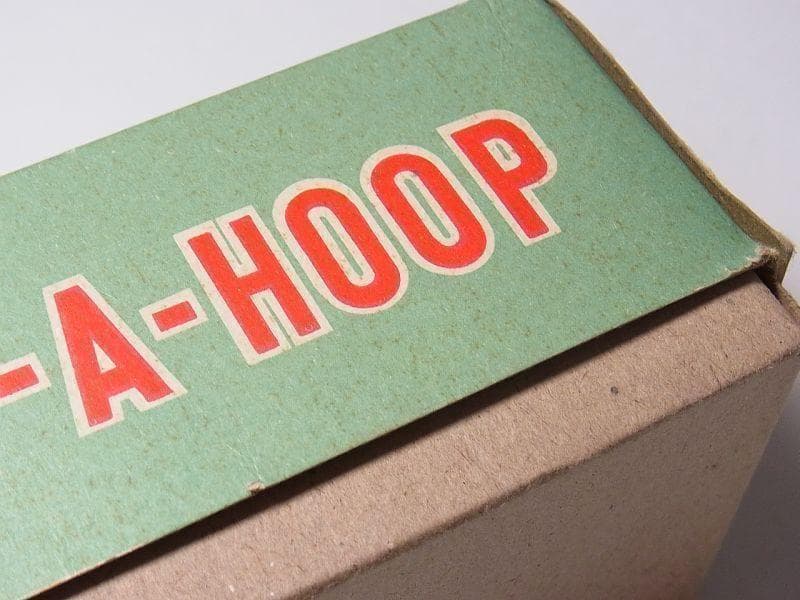 【美品】フラフープガール 1950年代 箱付き ゼンマイ ブリキ (検)ソフビ