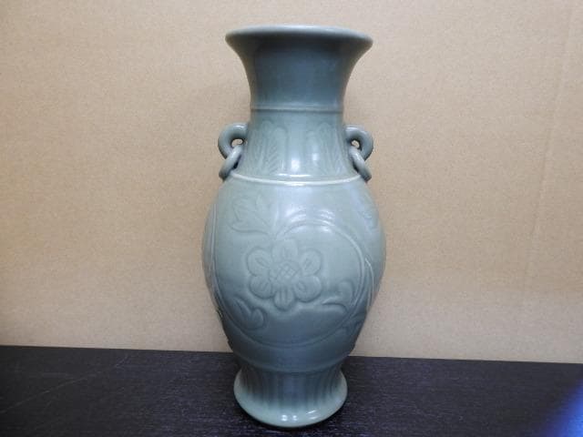 天龍寺青磁花器　保存箱　MA１６５