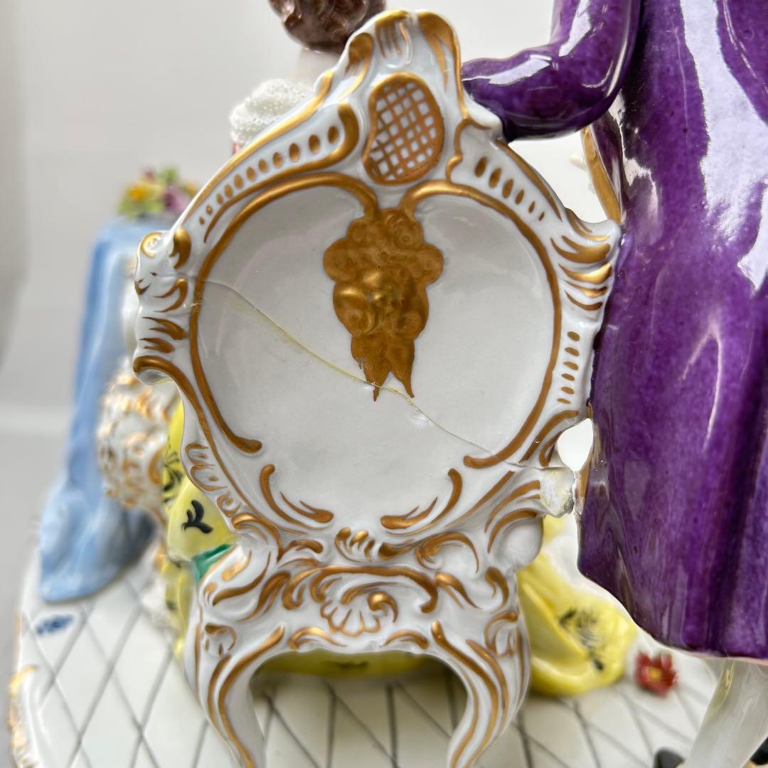 ロココ調 陶磁器 音楽家 フィギュア