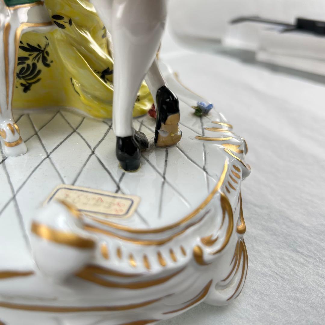 ロココ調 陶磁器 音楽家 フィギュア