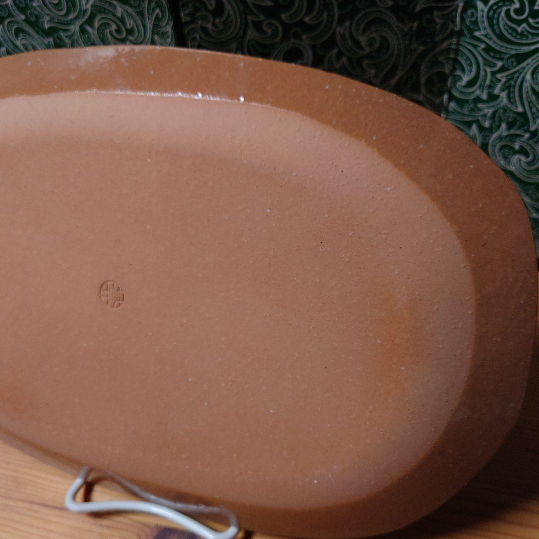 京焼 陶葊 31cm✕21cm 桜 山葡萄 桔梗 石蕗の花 楕円 皿 飾皿