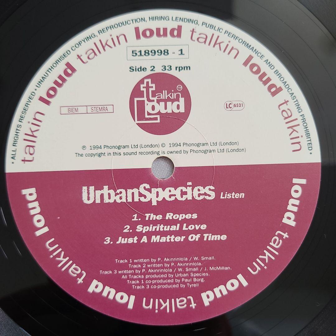 ★ＥＵオリジナル盤★『ＬＩＳＴＥＮ』アーバン・スピーシーズ ＬＰ