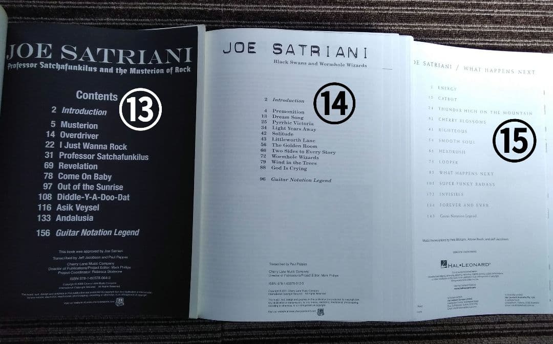 スコア ジョー・サトリアーニ 楽譜 Joe Satriani 15冊 まとめ売り