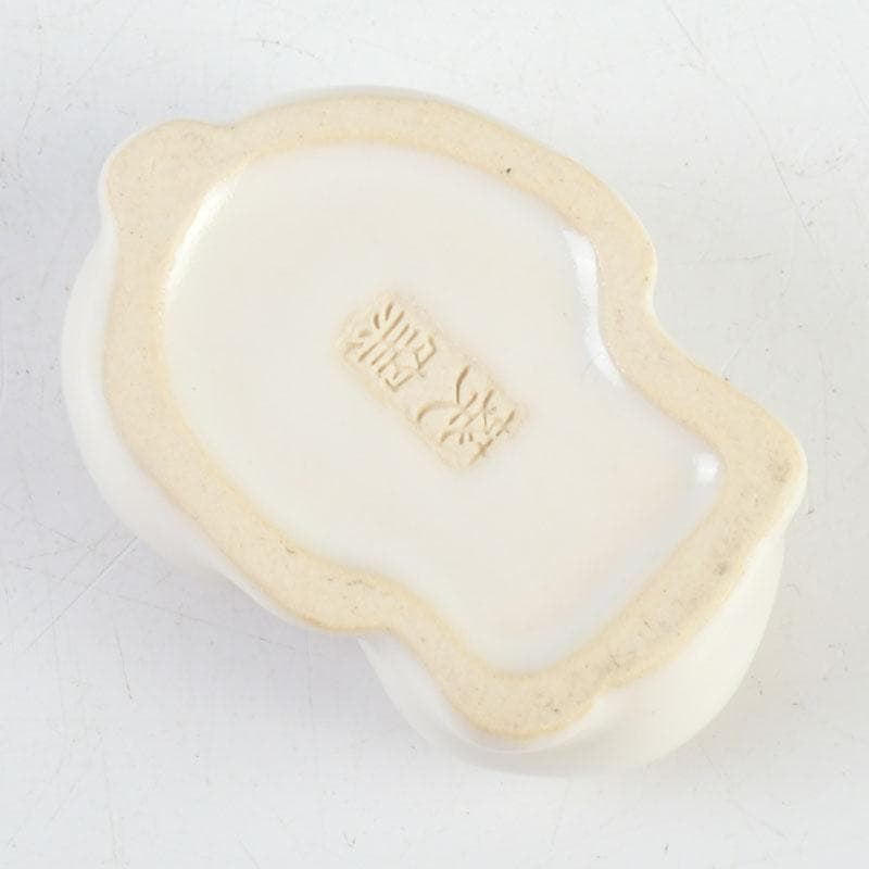 茶道具　紀州焼　葵窯　兎　卯　香合　共布共箱　V　9323