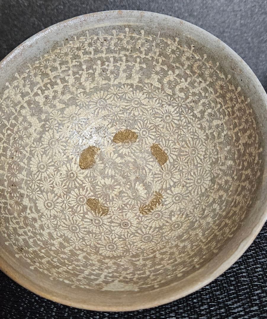 徳島県鳴門【森浩三】造　三島茶碗　刷毛目茶碗　茶道具　茶器