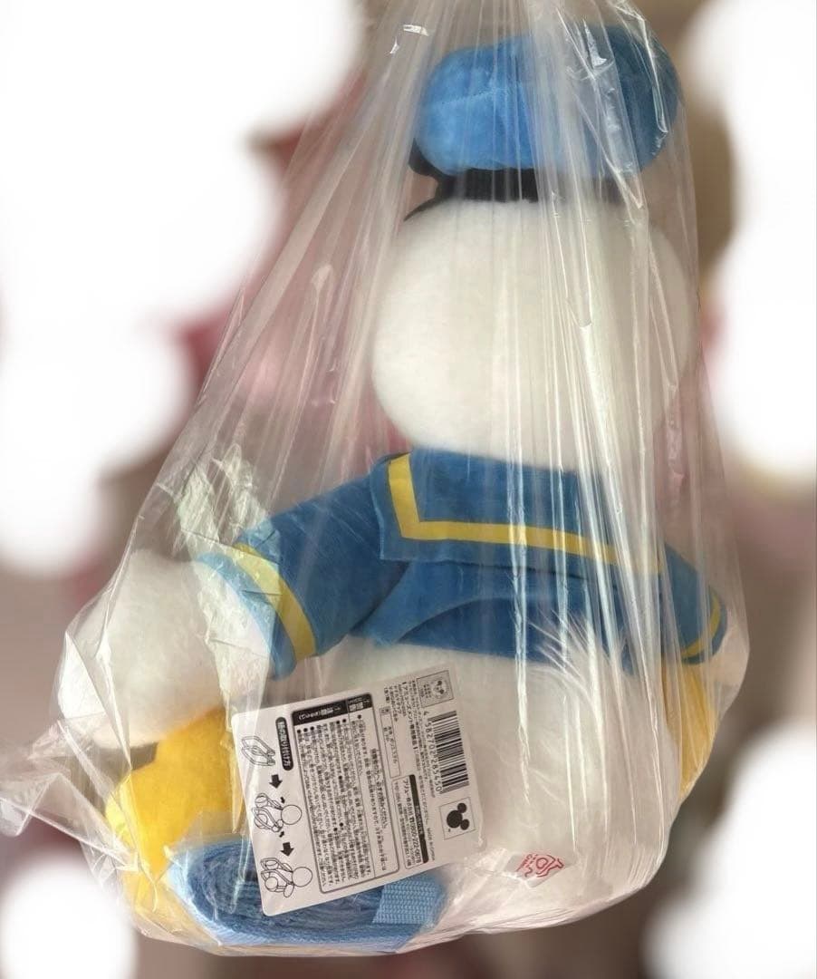 新品未使用DisneyドナルドダックVーBIGぬいぐるみ(おんぶ紐付き)