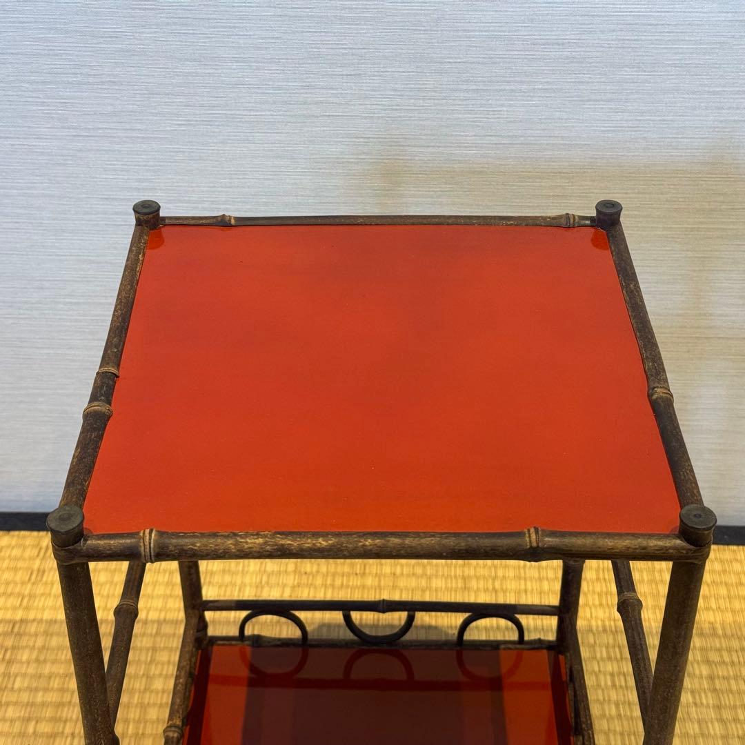 君子棚 斑竹 天然竹 水指棚 茶棚 紙箱 美品 茶道具