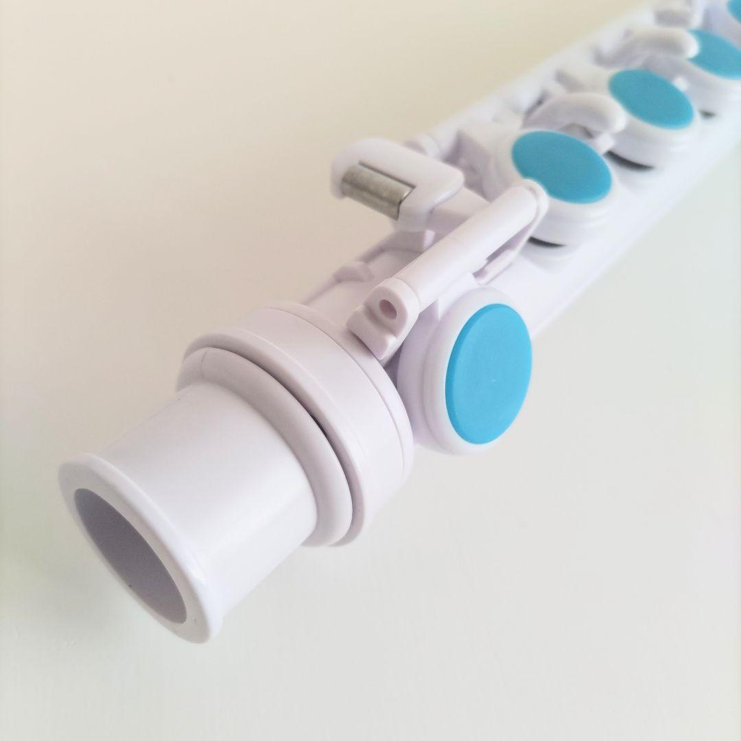 NUVO jFlute 2.0 ブルー/ホワイト プラスチックフルート