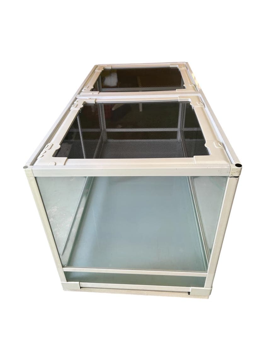 お手製台付き 三晃商会 パンテオン 9045 鍵なし 大型ガラス飼育ケージ