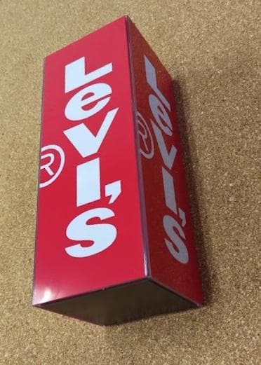 Levi's リーバイス アクリル 看板 マグネット付き ノベルティグッズ