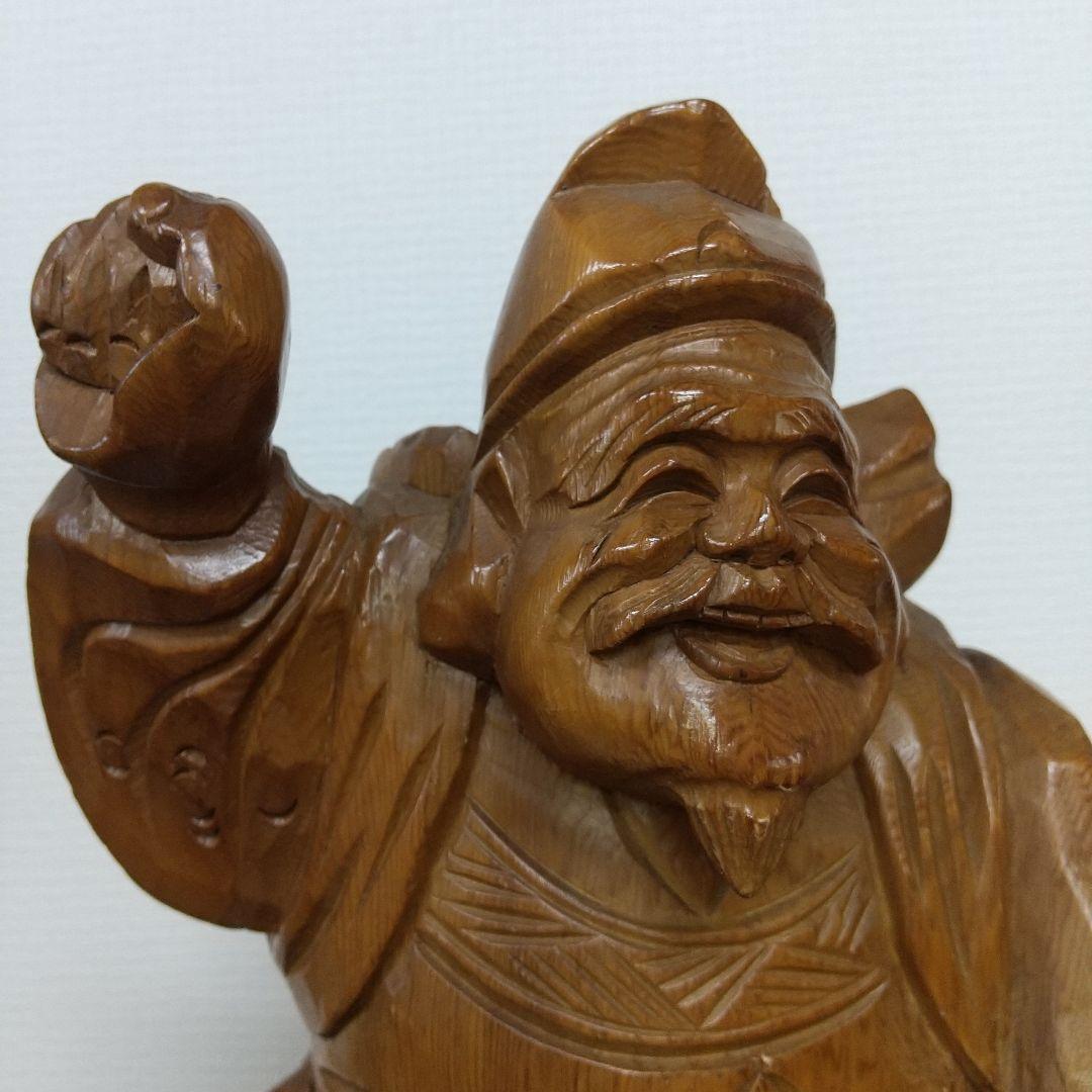 天然木 恵比寿様 縁起物