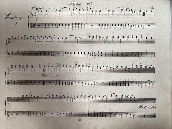 ヴァンハル：４手ピアノのための３つのソナチネ集W.XIIa:8,9,16