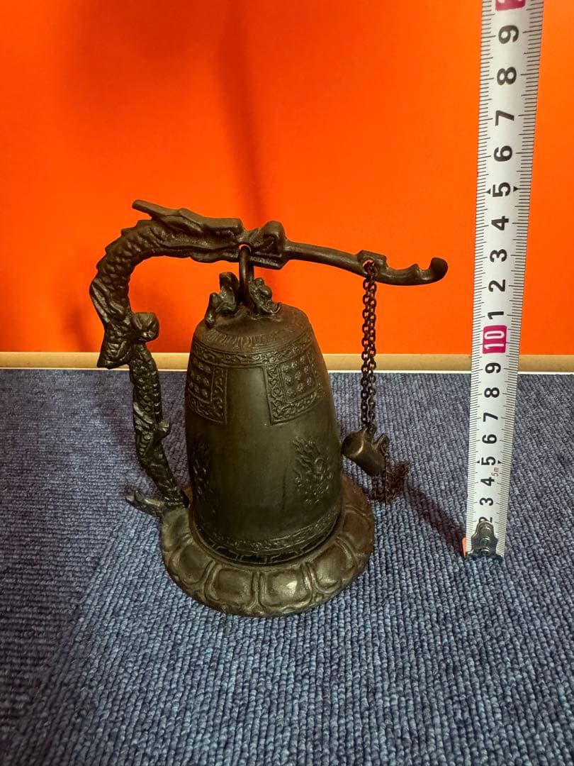 1820  伝統工芸　銅器　龍文　吊り鐘