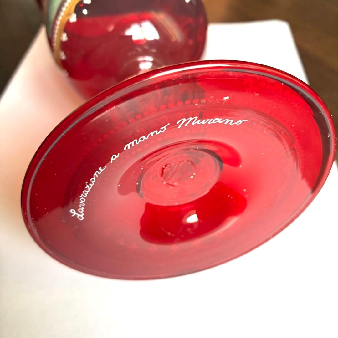 ムラノグラス　ゴブレット　ワイングラス　ベネチアン