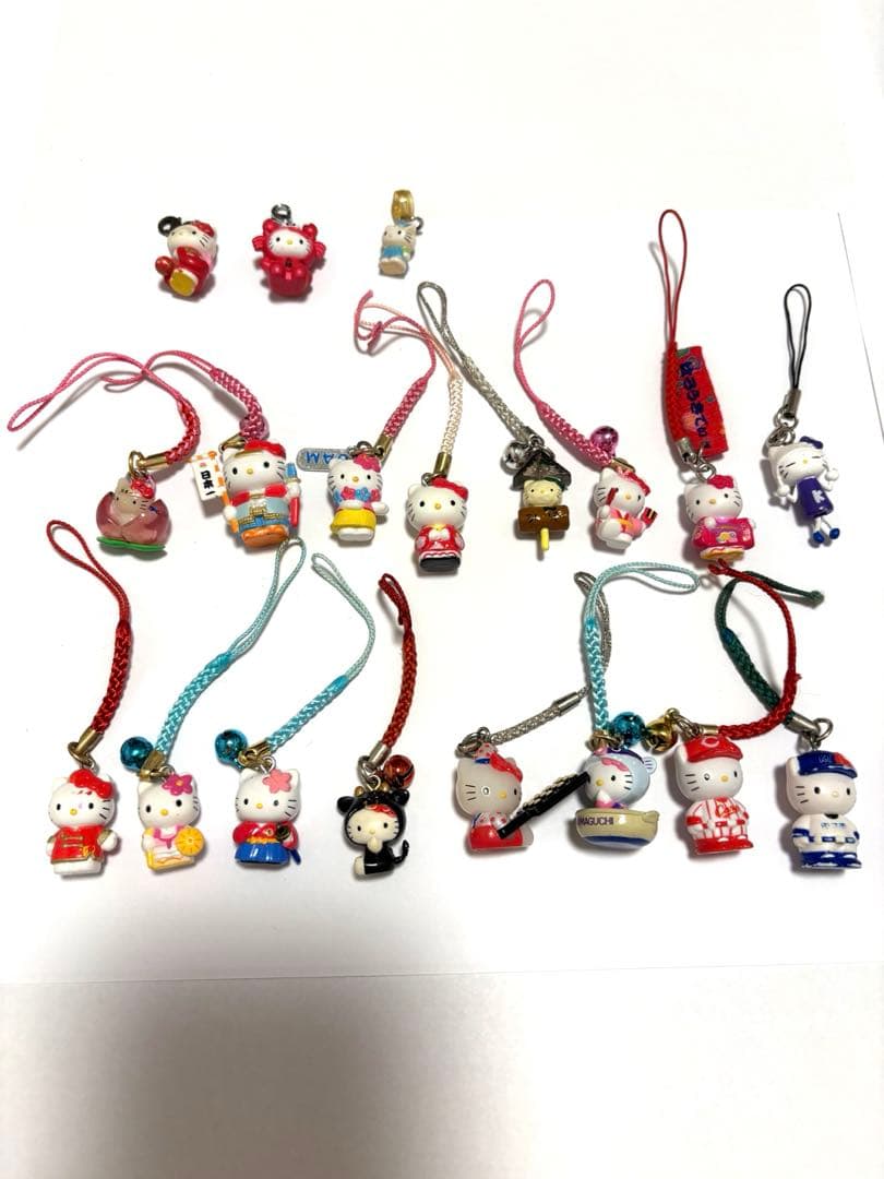 ご当地 ハローキティ　根付け　ストラップ　限定　Sanrio 186個