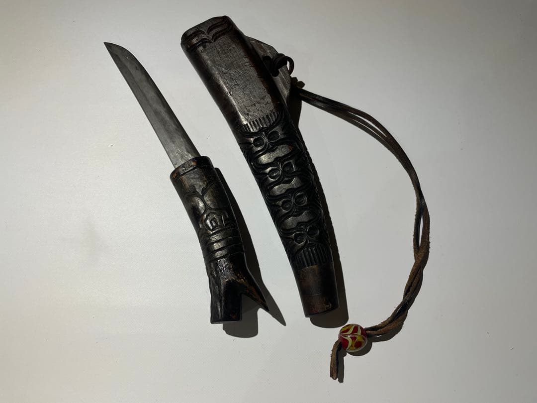 アイヌ　マキリ　アイヌ彫