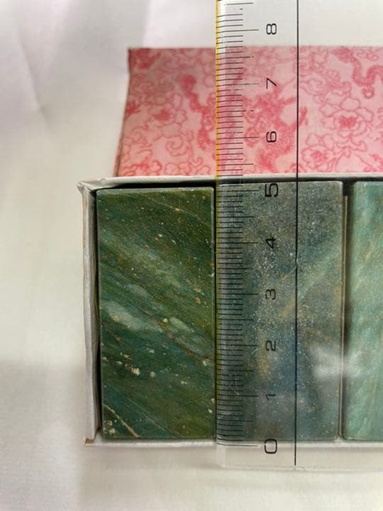 【希少】広東緑2.3cm角 篆刻用印材10本セット