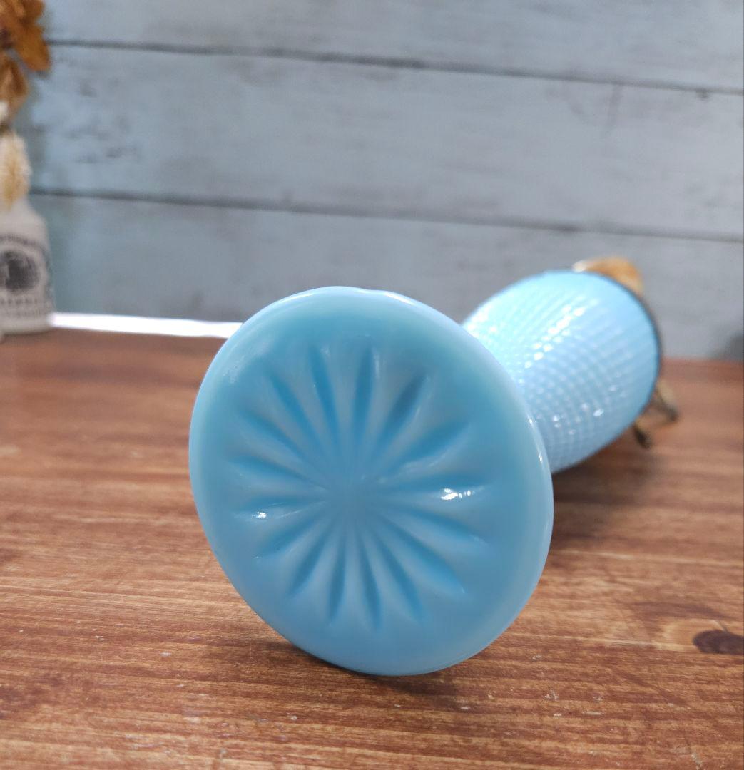 フランスアンティーク オパリンガラス 花瓶 ピッチャー 一輪挿し 花器