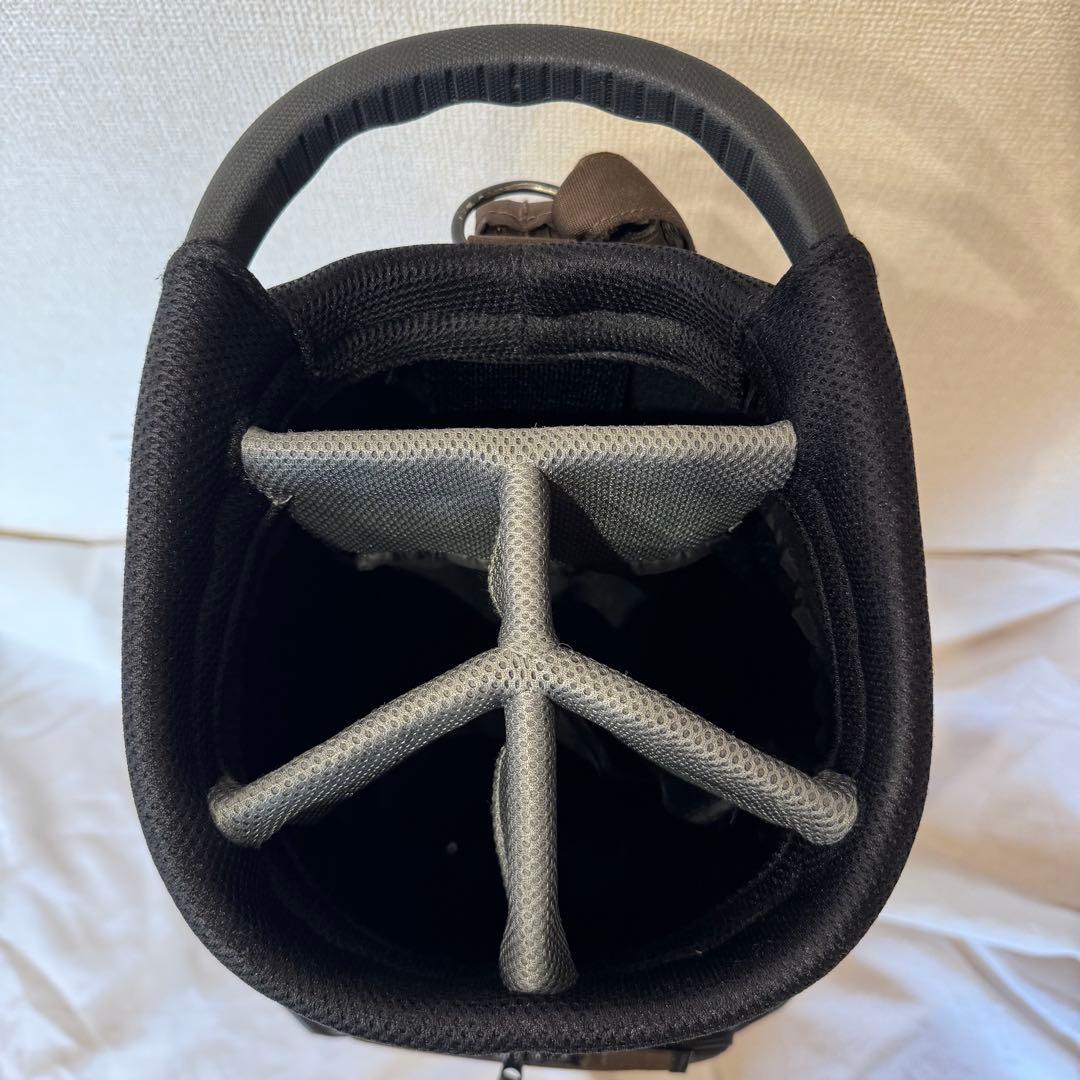 【美品】 PRGR PCB-102 キャディバッグ ブラウン ヘッドカバー付き