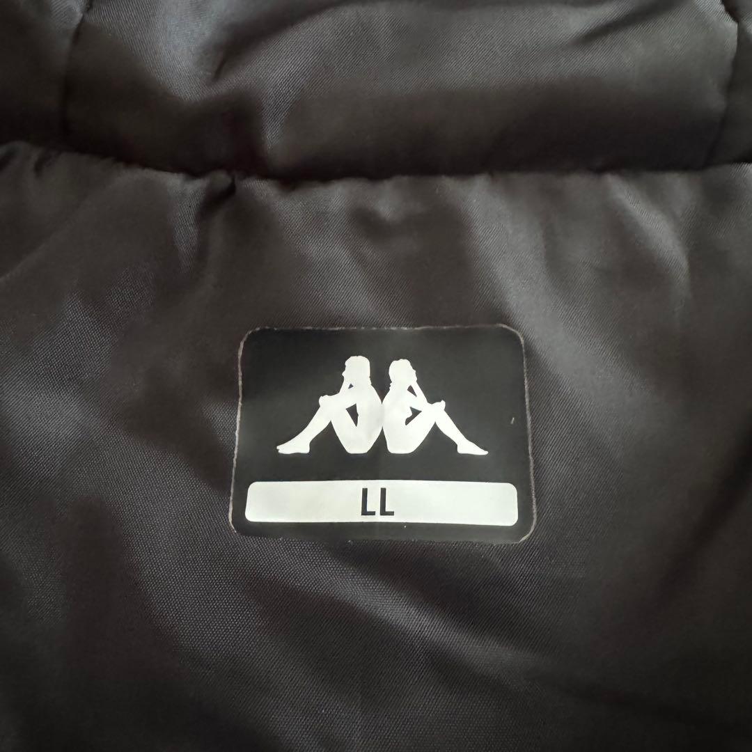 【カッパ／Kappa】ロング中綿コート フード付き ブラック LL ベンチコート