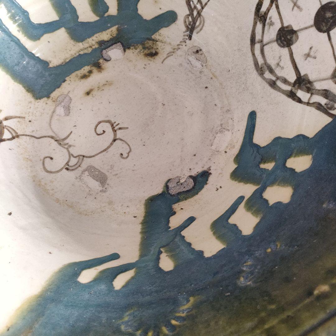 A887-4/織部大鉢/盛鉢/飾鉢/向付/