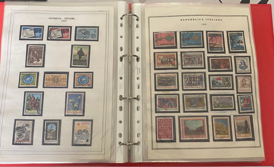 (N35) 切手コレクション イタリアの切手280枚