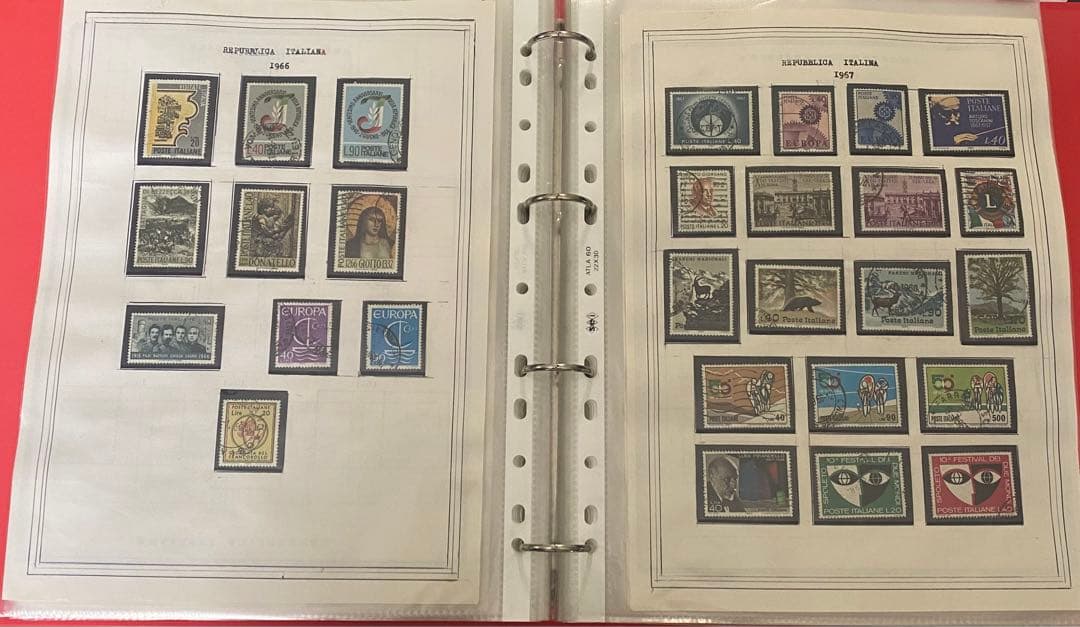 (N35) 切手コレクション イタリアの切手280枚